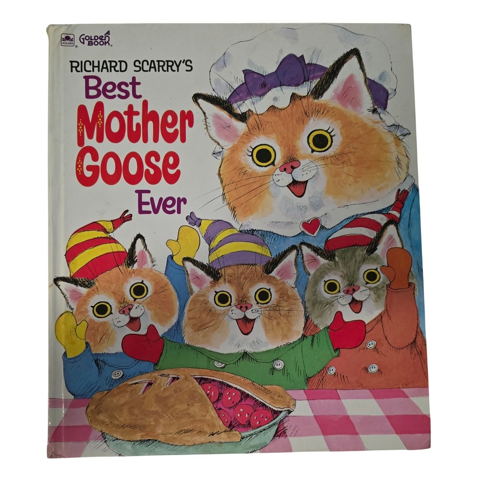 Vintage 1970 Richard Scarrys Best Mother Goose Ever Golden Book Hardcover